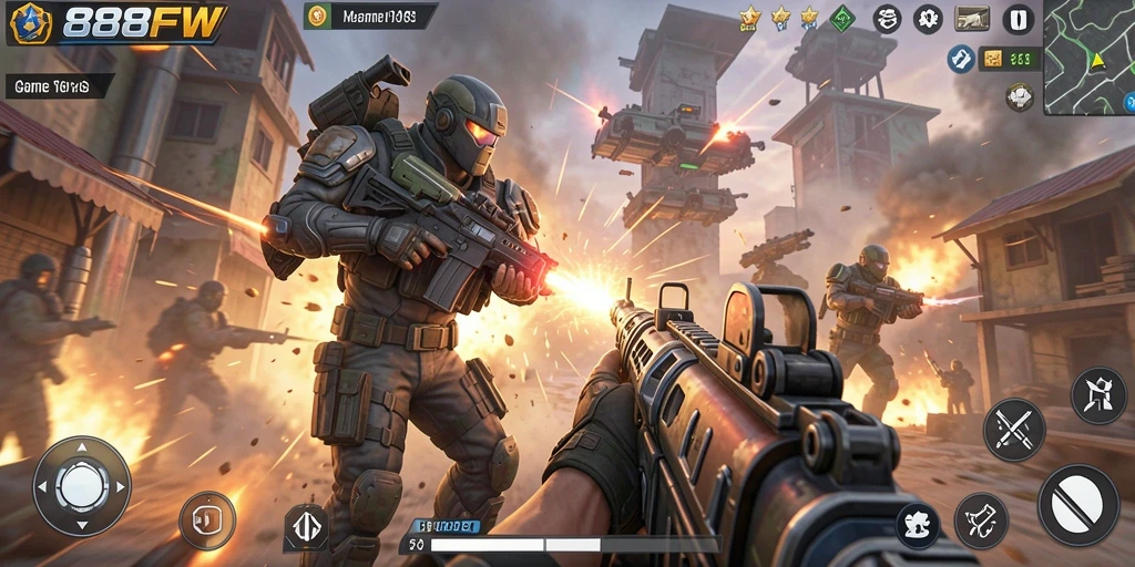 Tampilan screenshot gameplay 888FW yang mendebarkan.