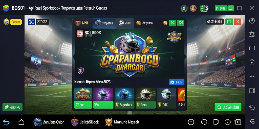 Tampilan antarmuka utama BOS01 yang menarik dan mudah dinavigasi.