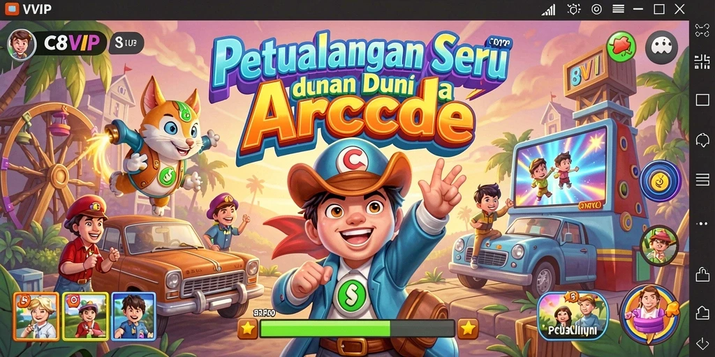 Gameplay C8VIP yang seru dan penuh aksi di dunia Arcade.