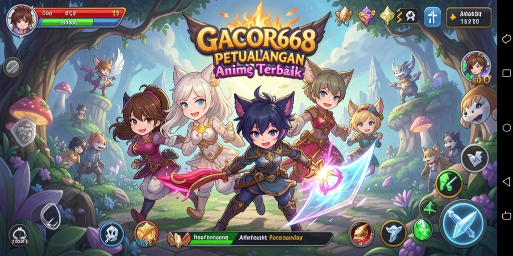 Tampilan menarik dari GACOR668 saat gameplay anime berlangsung.