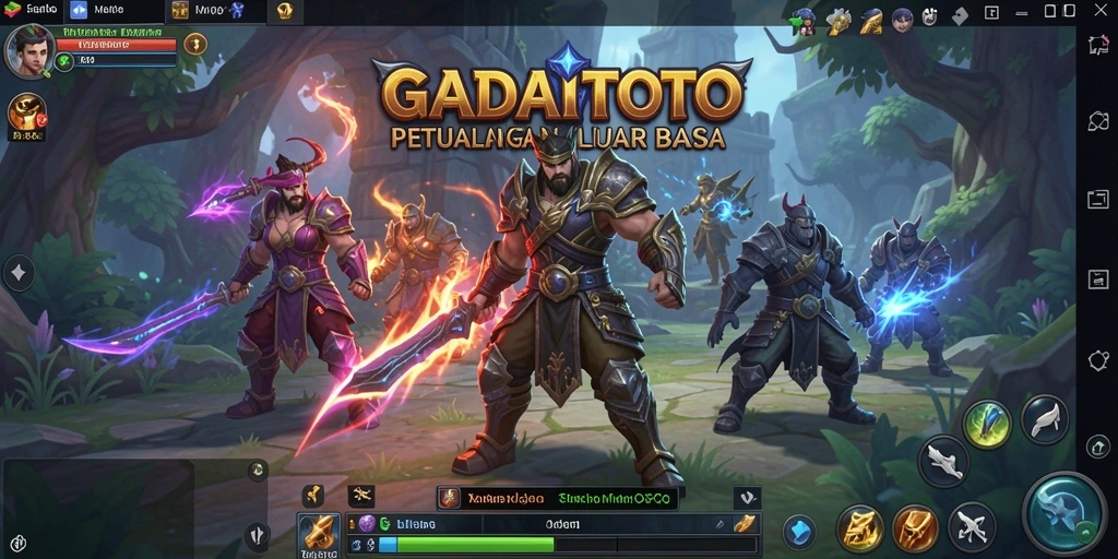 Screenshot gameplay GADAITOTO menampilkan petualangan seru di dunia MMORPG.