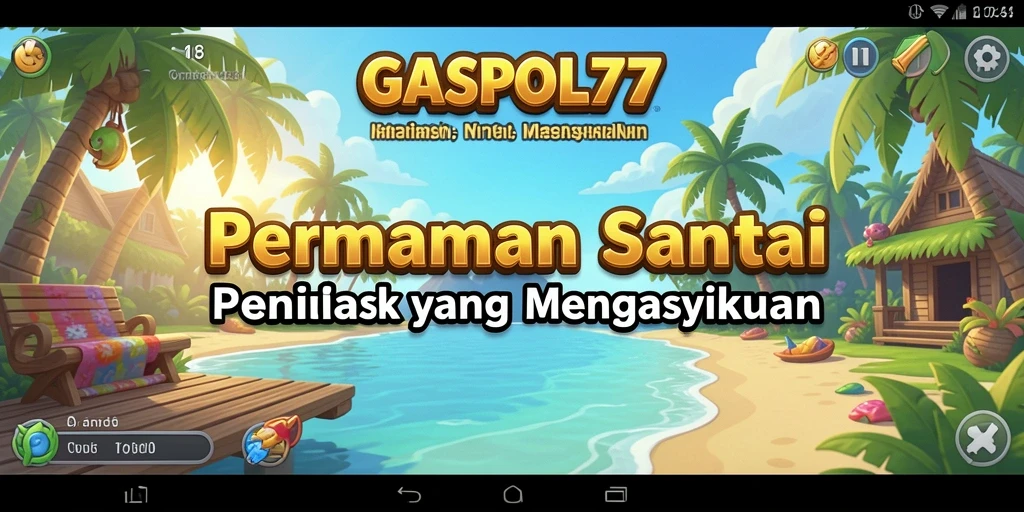 Tangkapan layar gameplay menarik dari GASPOL77 dalam suasana santai.