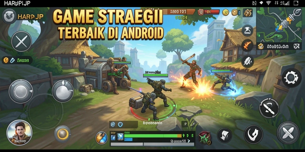 Tampilan gameplay mendalam dari HARAPJP yang menantang.