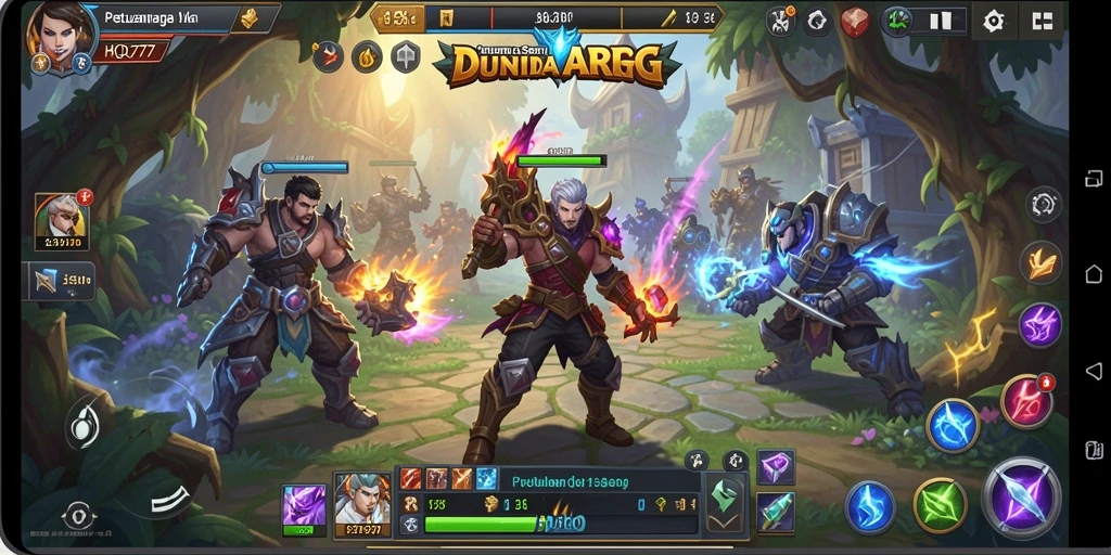Tampilan gameplay menegangkan dan seru dari HQ777.