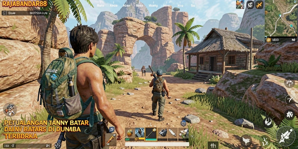 Tampilan gameplay RAJABANDAR88 yang menakjubkan di dunia terbuka.