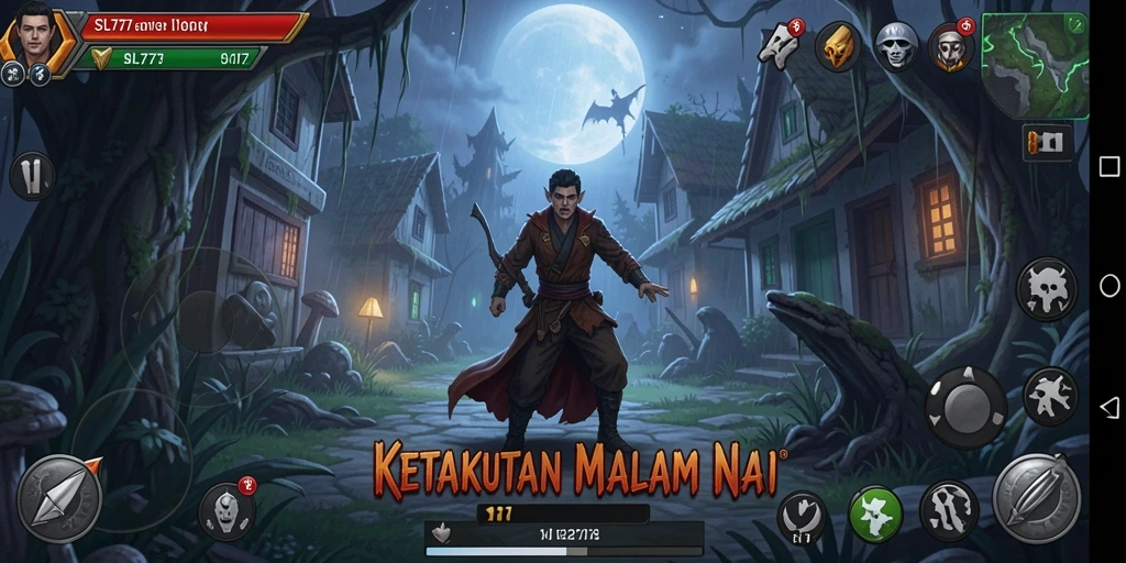 Tampilan gameplay SL777 yang menyeramkan dan menegangkan.