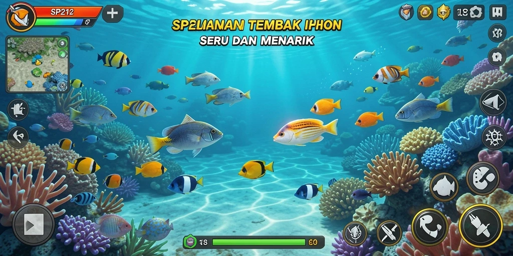 Tampilan menarik dari gameplay Tembak Ikan yang seru.