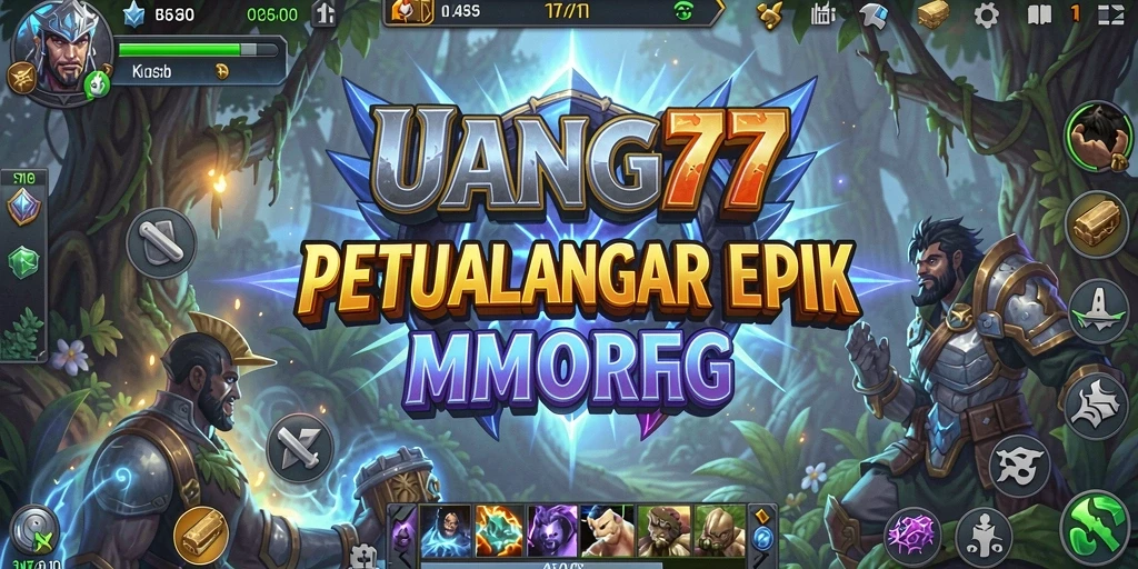 Gameplay UANG77 menampilkan petualangan epik di dunia MMORPG yang luas.