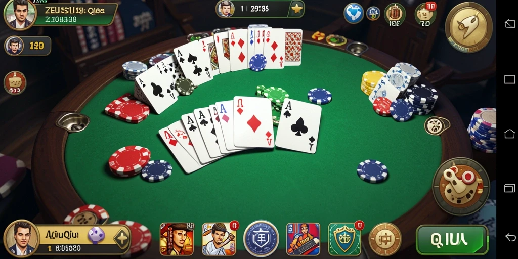 Tampilan gameplay QiuQiu yang menarik dan seru.